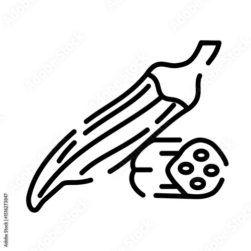 bitter melon icon	