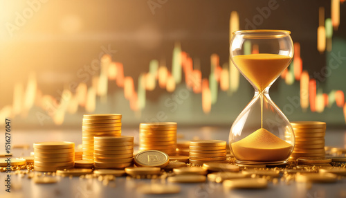 High-Tech Financial Planning with Candlestick Charts and Gold Assets