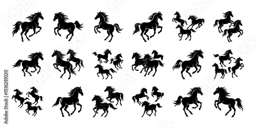Horse silhouette