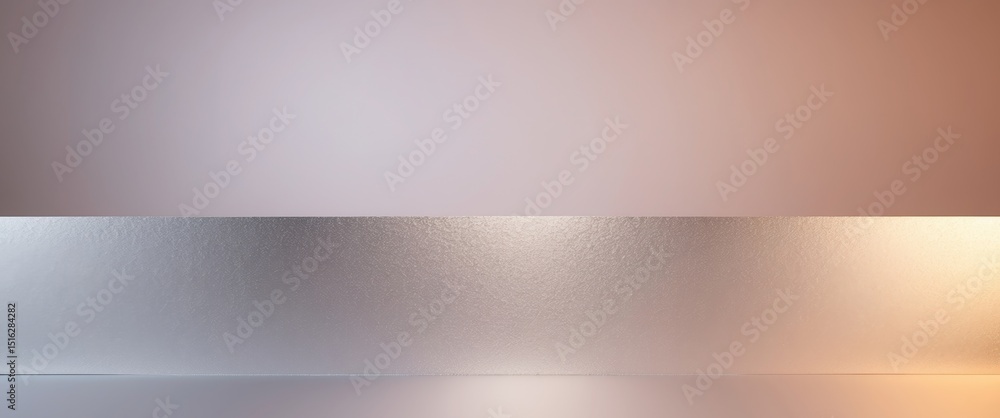 Abstract Metallic Surface with Gradient Background, Silver and Rose Gold Colors. Abstract Metallic Surface with Gradient Background, Silver and Rose Gold Colors.