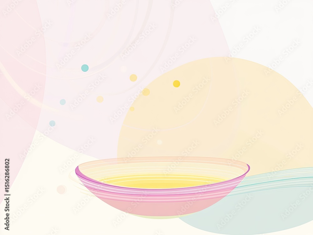 Fototapeta premium Pastel Abstract Bowl
