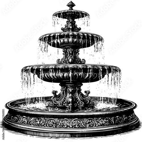 old fountain in the park