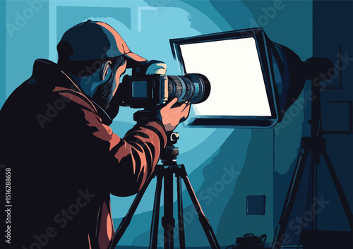 Photographer vector illustration