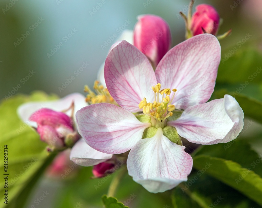 flower of apple tree in latin Malus Domestica flower of apple tree in latin Malus Domestica