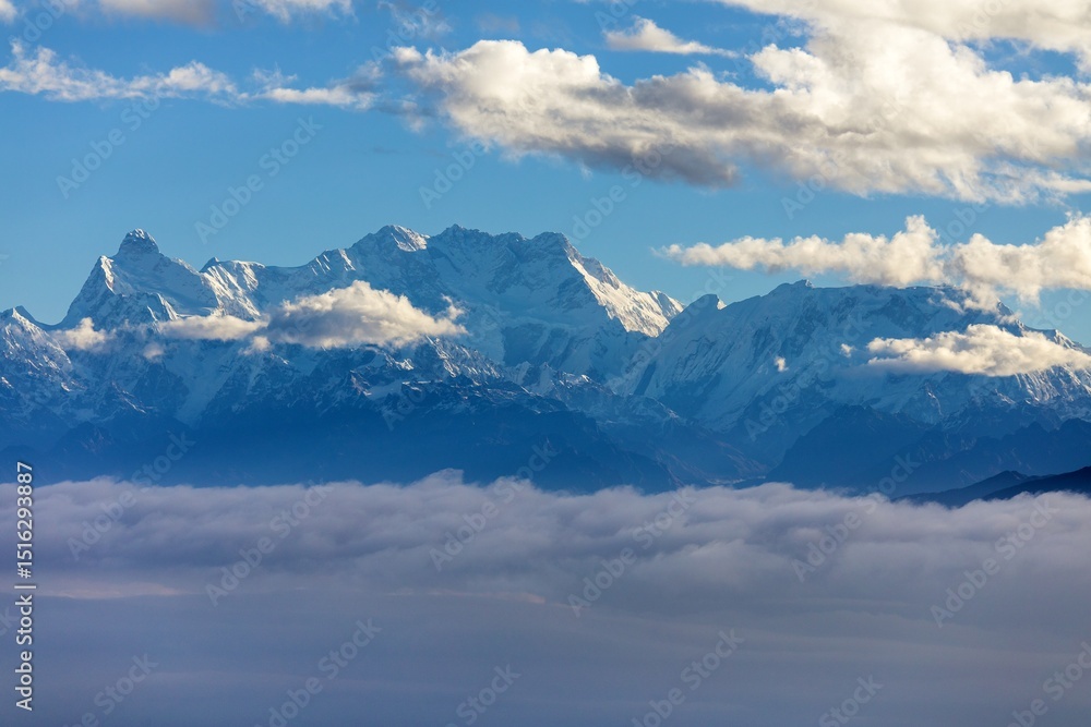 mount Kanchenjunga 8586 m, Nepal Himalaya mountain mount Kanchenjunga 8586 m, Nepal Himalaya mountain