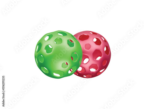 wiffle ball icon 3d illustration render