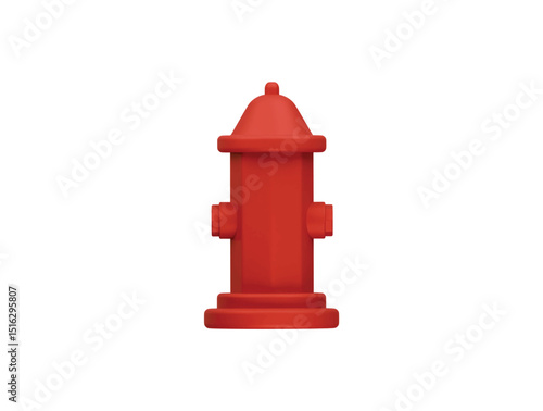 hydrant icon 3d illustration render
