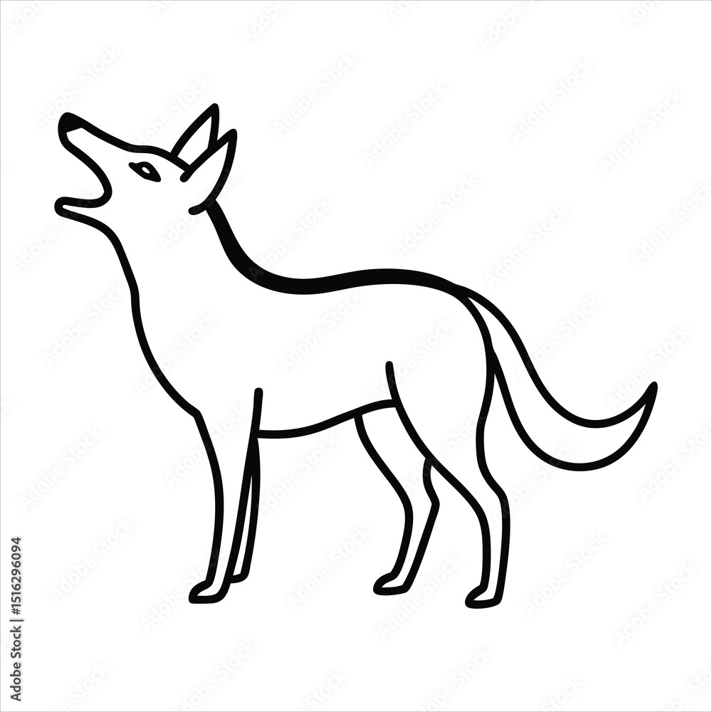 Fototapeta premium vector illustration of a fox