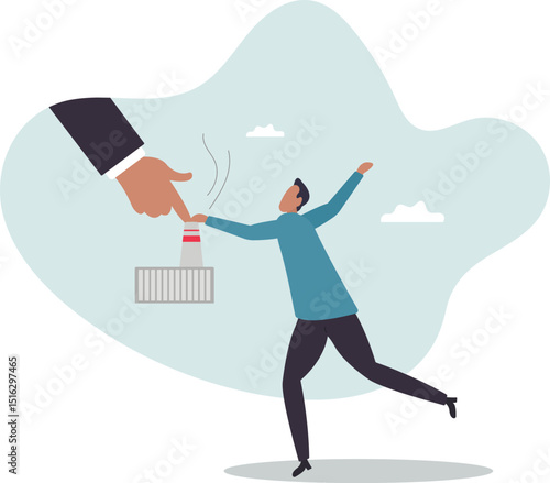 Reduce factory pollution to help stop climate change or global warming, ecology to decrease carbon dioxide and sustainability .character for design.