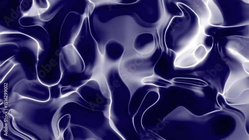 Fluides ondulants bleu foncé et blanc argenté