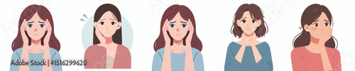 female vector expression worried