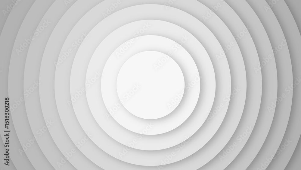 Obraz premium Abstract concentric circles design in shades of grey modern graphic background