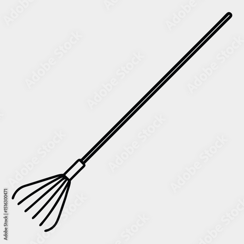 line art of a finger planter on the white background.eps