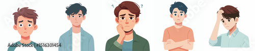 male vector expression worried