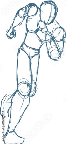 Design of sketch body reference draw