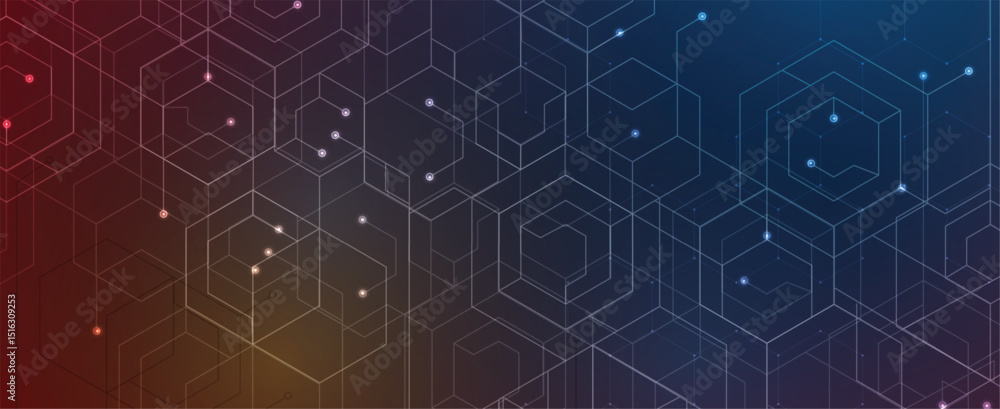 Obraz premium Abstract polygonal background technology concept, futuristic background