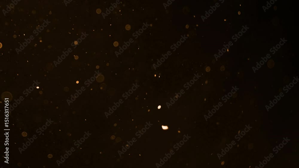Floating Particles of Light Against a Dark, Warm, and Textured Background Floating Particles of Light Against a Dark, Warm, and Textured Background