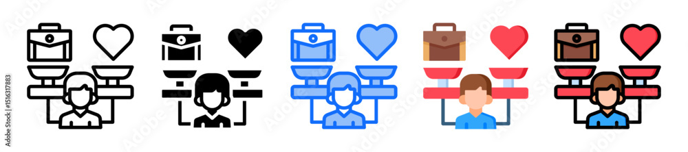 Obraz premium Work-Life Balance Icon