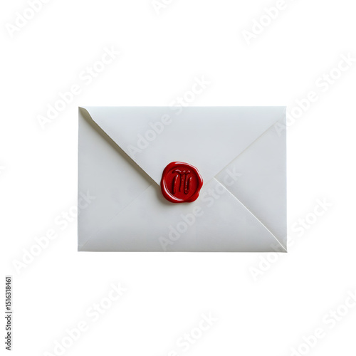 Sealed white envelope with red wax stamp isolated on a transparent background.png