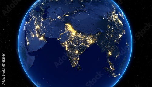 Earth at Night Indias Lights.