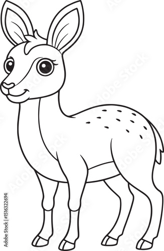 A young deer fawn a cute mammal in the forest an innocent wildlife creature for children