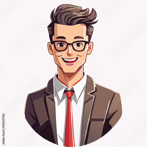 businessman cartoon character