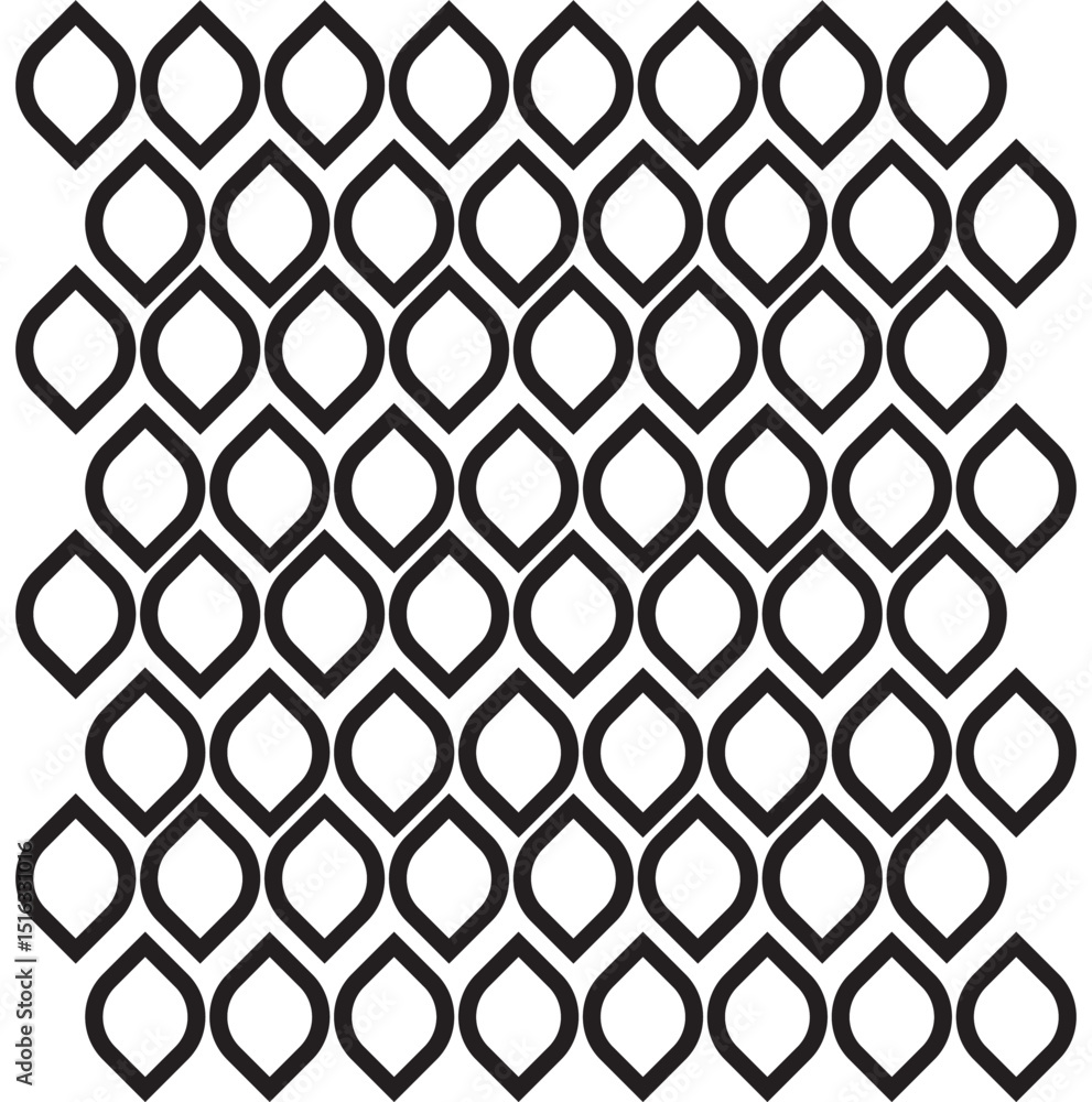 Fototapeta premium Geometric Leaf Pattern