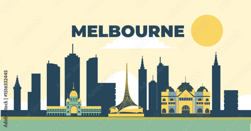 Obraz premium Melbourne city travel