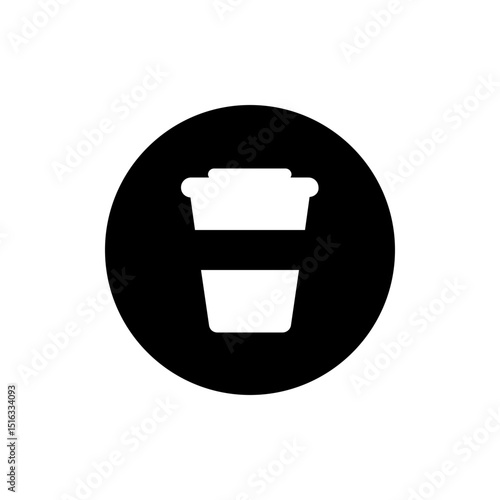 coffee cup icon vector illustration isolated on transparent background