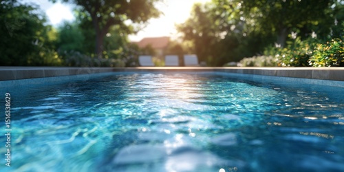 Pool at Sunset