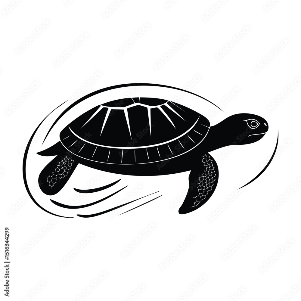 Fototapeta premium sea turtle vector illustration
