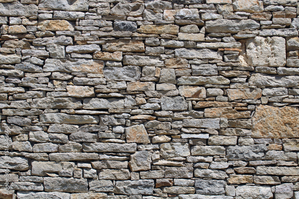 Obraz premium Mur en pierre sèche