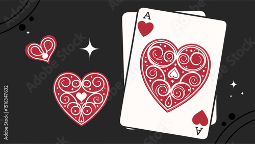 14 Feb. Valentines day background with black hearts glitter bokeh on black, card for Valentine's day, card, poster , social media in dark black background vector illustration.