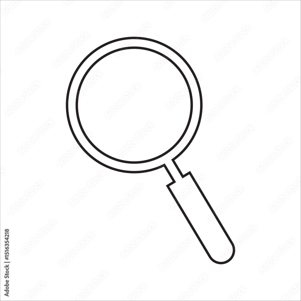 vector magnifying glass icon vector magnifying glass icon