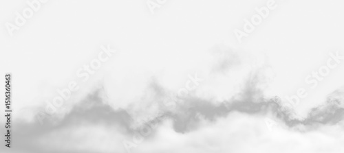 Cloud smoke fog mist white transparency background abstract create mysterious and calm atmosphere in this minimalistic image