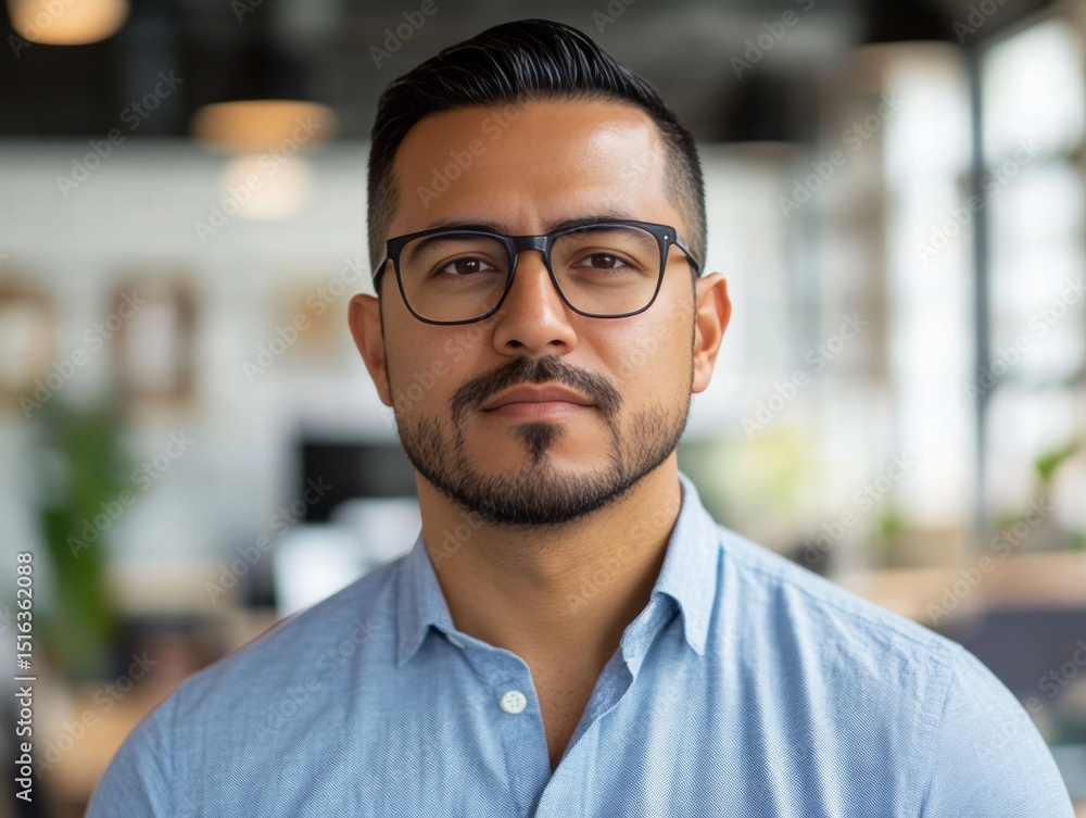 Bearded man in glasses Bearded man in glasses