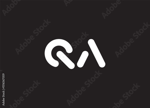 QA logo desing and monogram logo
