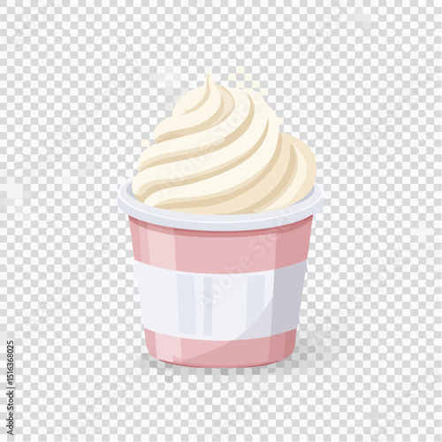 カップ入りソフトクリームのベクター