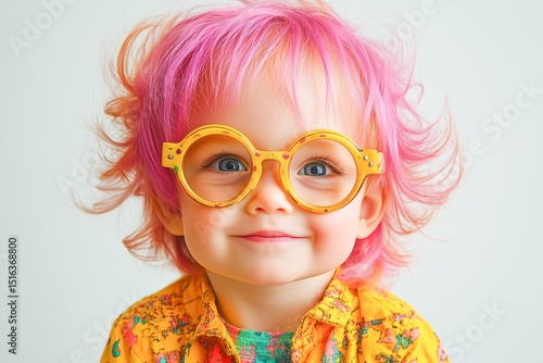 Joyful Happy Adorable Funny Child Portrait