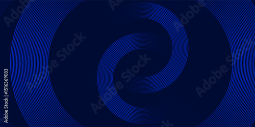 abstract dark background with glowing lines circles. modern trendy design