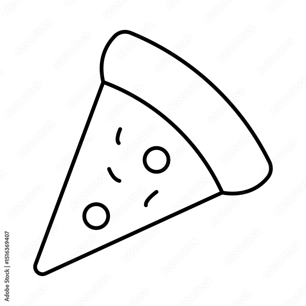 Pizza Line Editable Stroke Icon. Fast-food And Drinks Themes Vector Illustration Pizza Line Editable Stroke Icon. Fast-food And Drinks Themes Vector Illustration