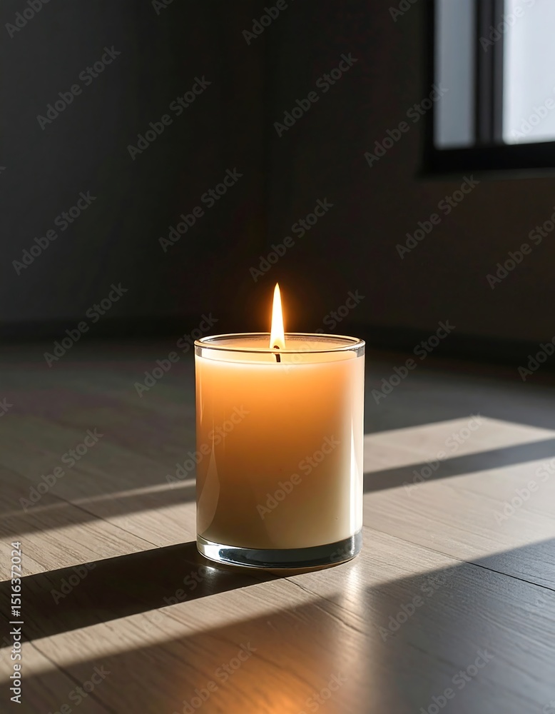 A small candle burns alone in a dark room, symbolizing inner strength and silent rise. A small candle burns alone in a dark room, symbolizing inner strength and silent rise.