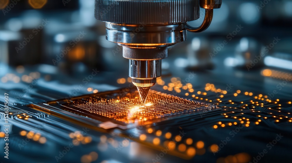 Hightech materials engineering lab creating graphenebased composites with laser precision equipment Hightech materials engineering lab creating graphenebased composites with laser precision equipment