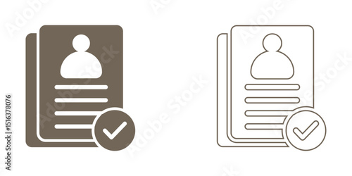 EMPLOYMENT CONTRACT icon. Vector solid icon.
