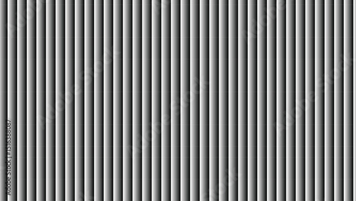 Black and white striped metal background with industrial texture