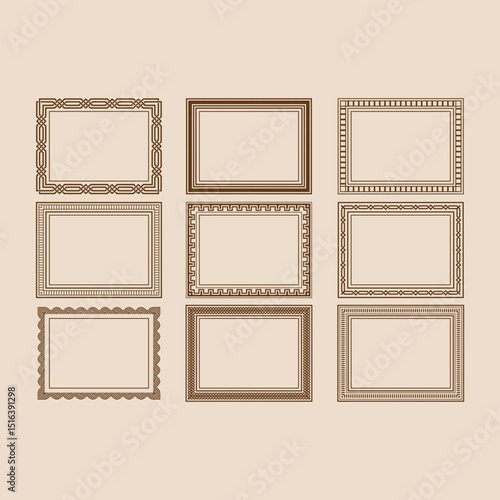 set of vintage frames