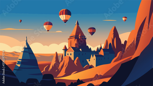 Cappadocia turkey hot air balloons fairy chimneys travel tourism