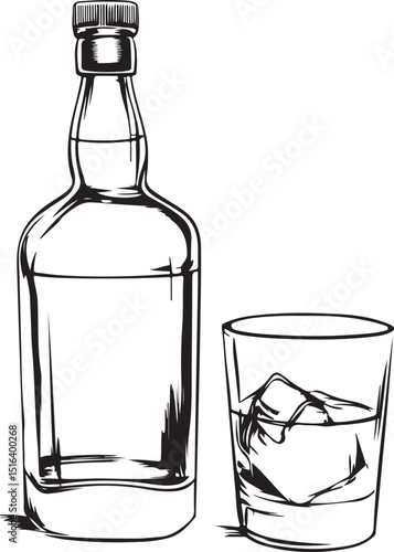 bottle and glass