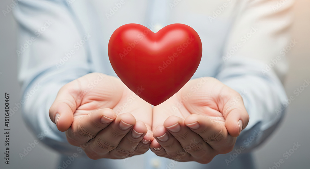 Giving love and hope a powerful symbol of compassion and care Giving love and hope a powerful symbol of compassion and care