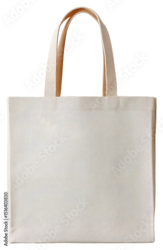Eco-friendly white canvas bag designed as a reusable tote for shopping and everyday use isolated on clean white background